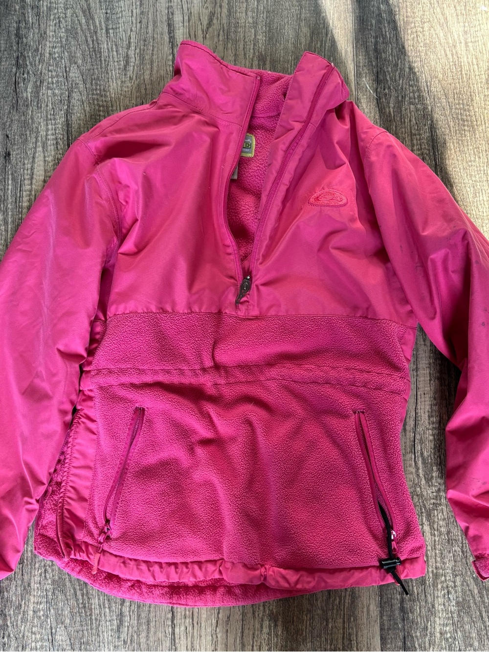 Drake Women's Ski Pullover Jacket in Hot Pink